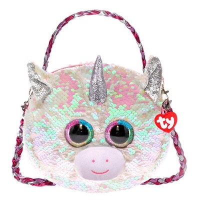 Сумка на ремне с пайетками Белый Единорог Ty Inc 95132